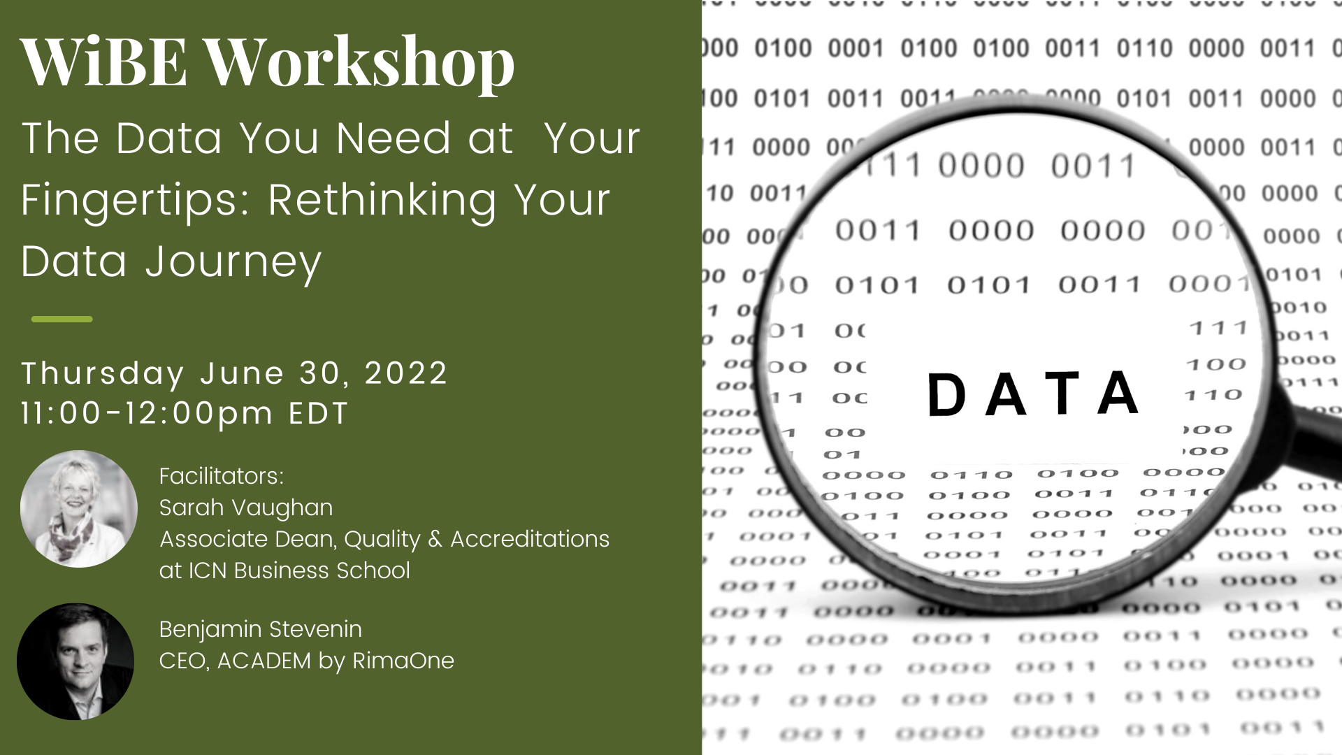 WORKSHOP: The Data You Need at Your Fingertips: Rethinking Your Data Journey